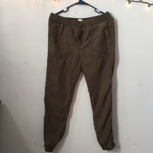 Army Green Tencel Gap Joggers